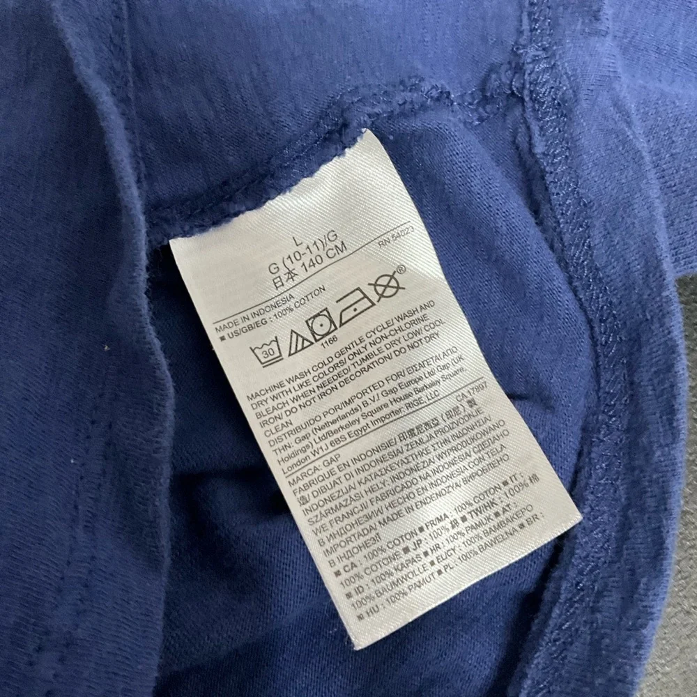 GAP Kids | Navy Long Sleeve Henley Shirt | Boy’s 10